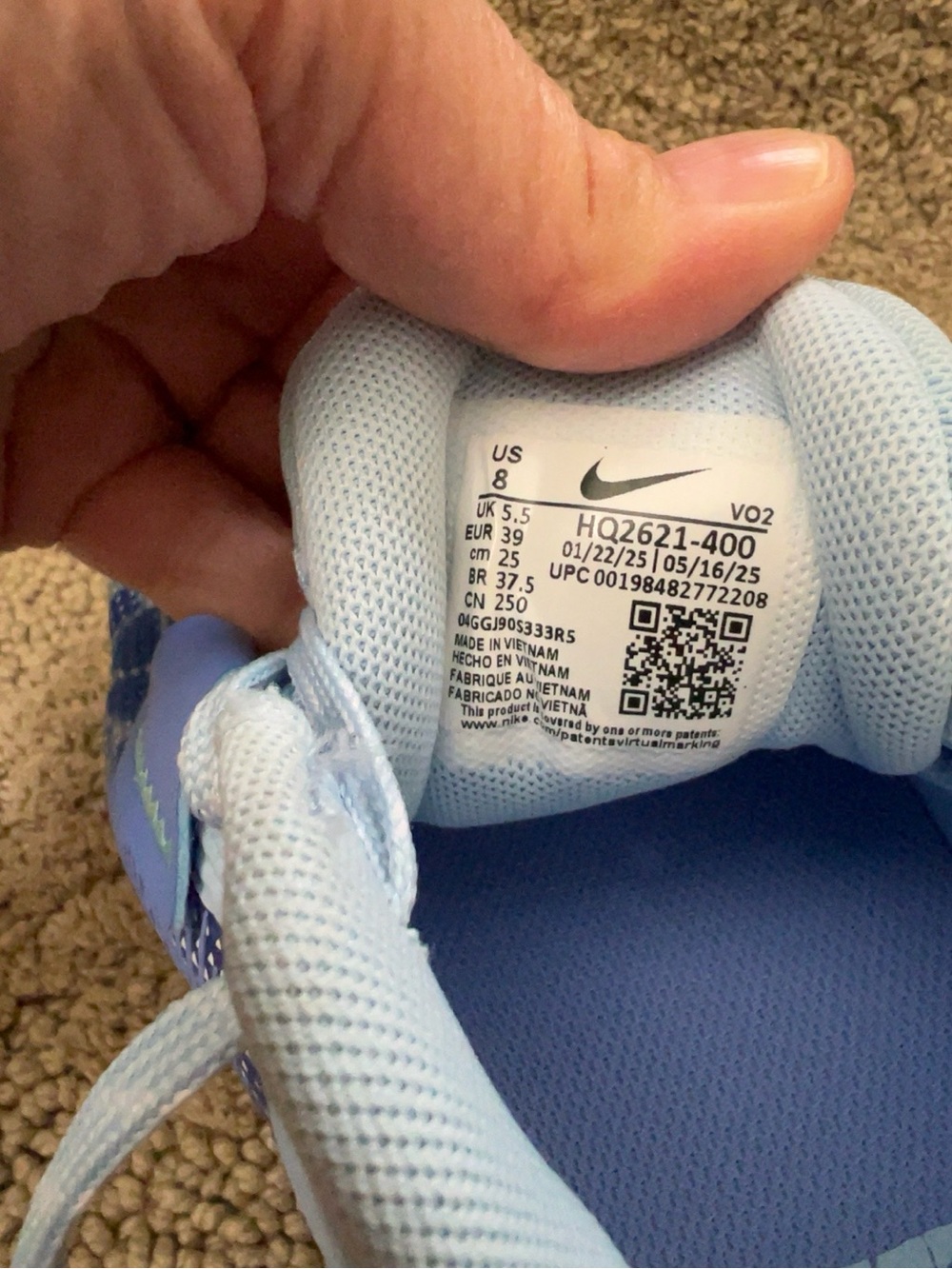 Nike Metcon 9 AMP Training Shoes Blue Purple Women’s Size 8 - Picture 4 of 6